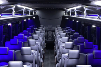 San Antonio Charter Bus Interior