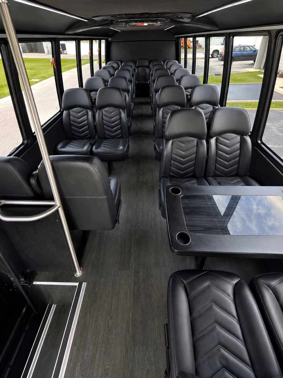 15 passenger minibus inside