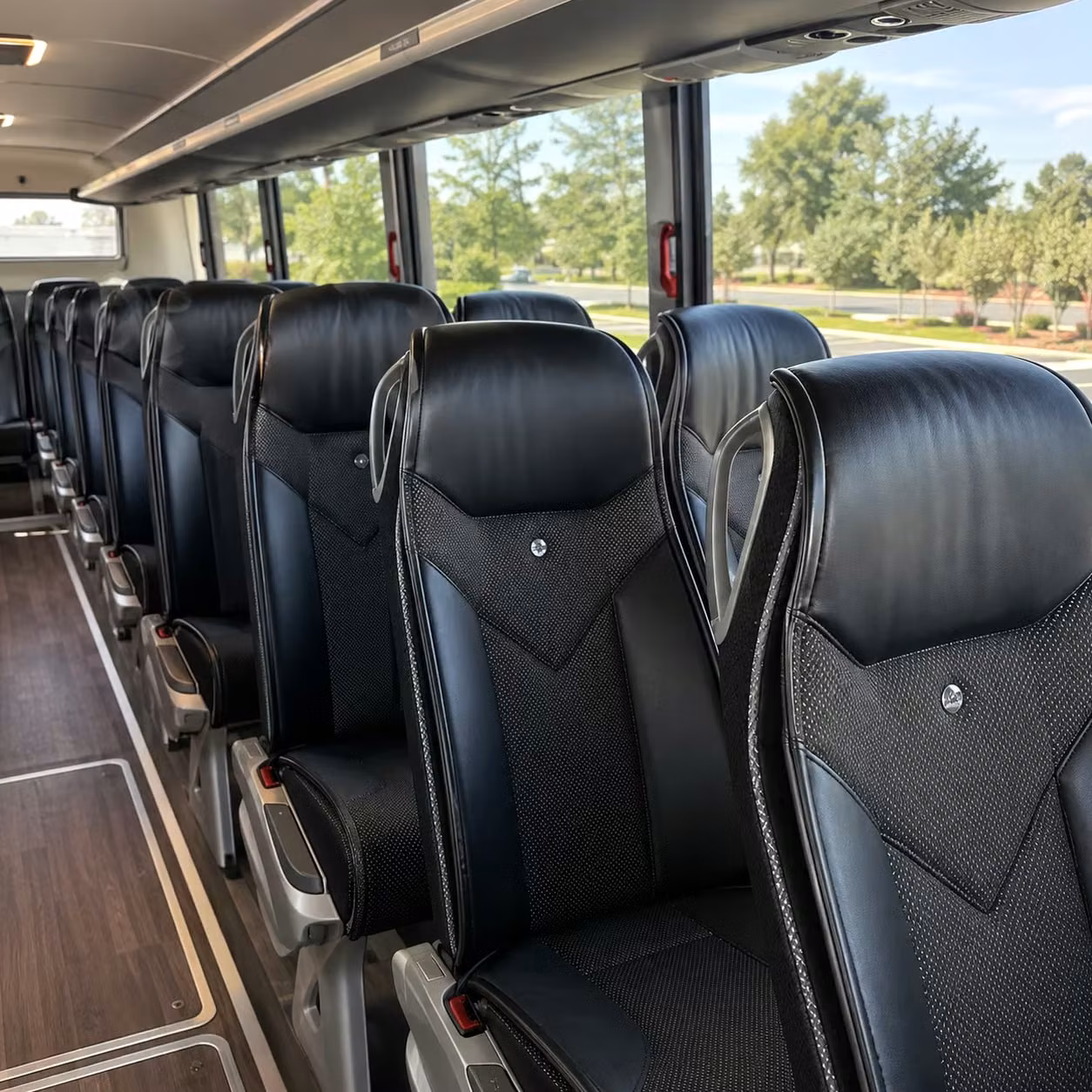san antonio charter bus interior