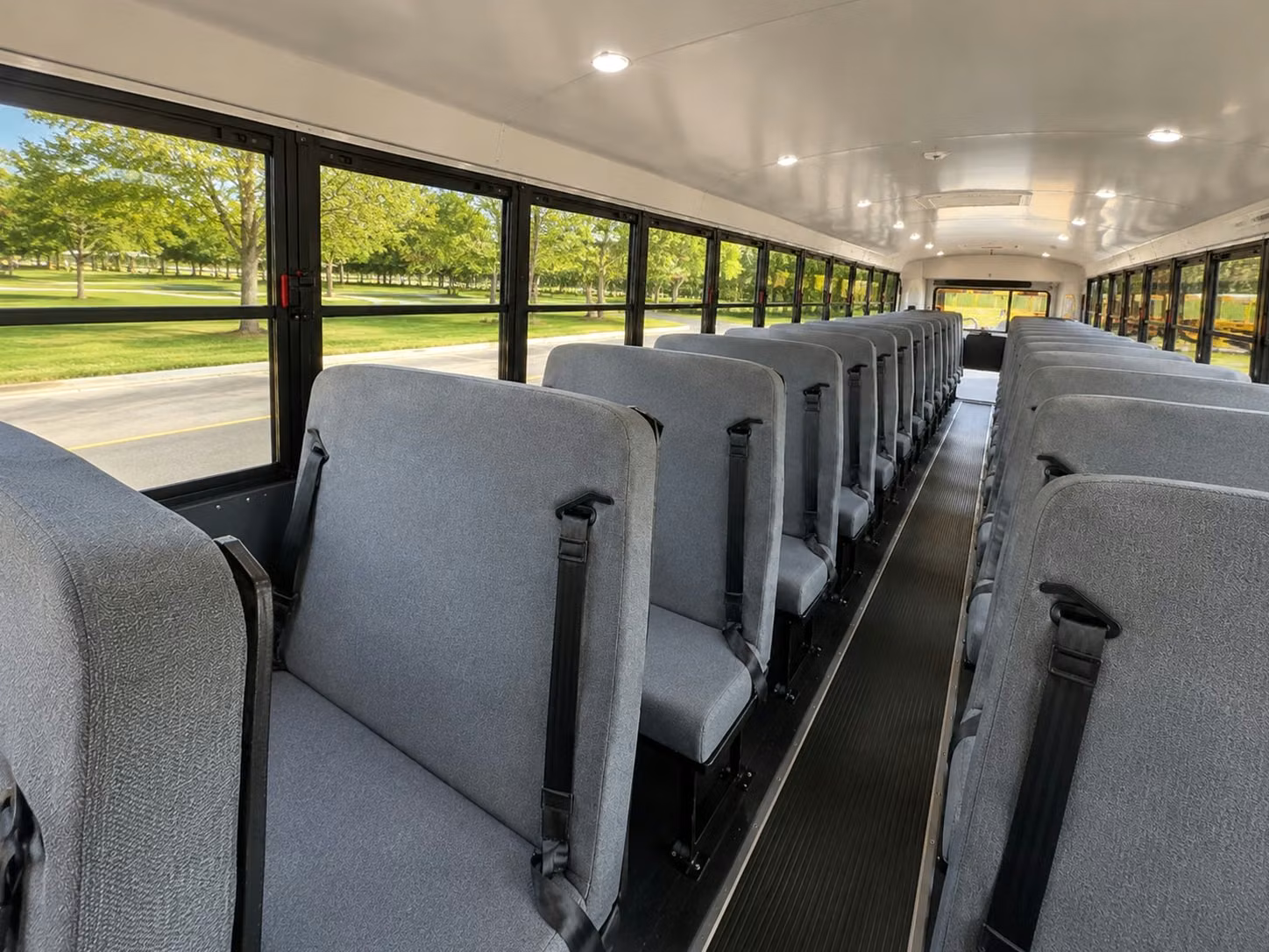 school bus inside
