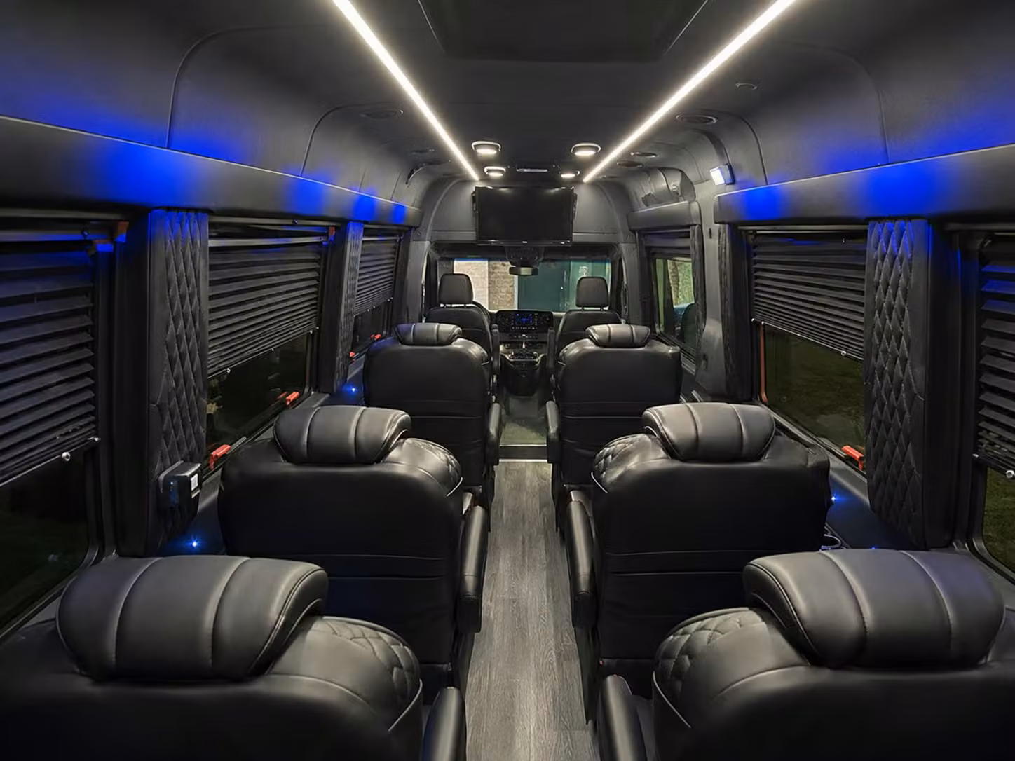 sprinter van with driver inside