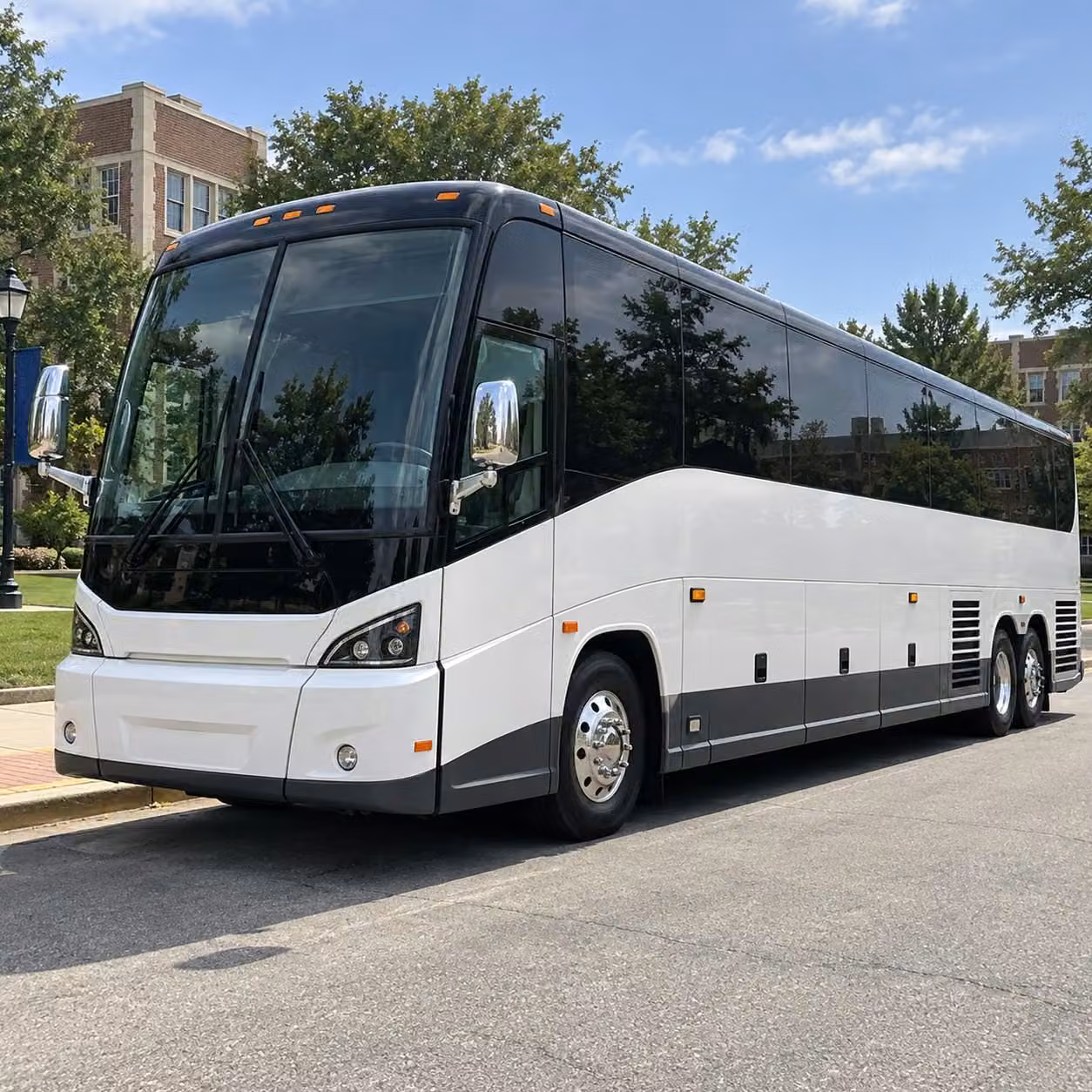 university campus and stem center field trip transportation in san antonio